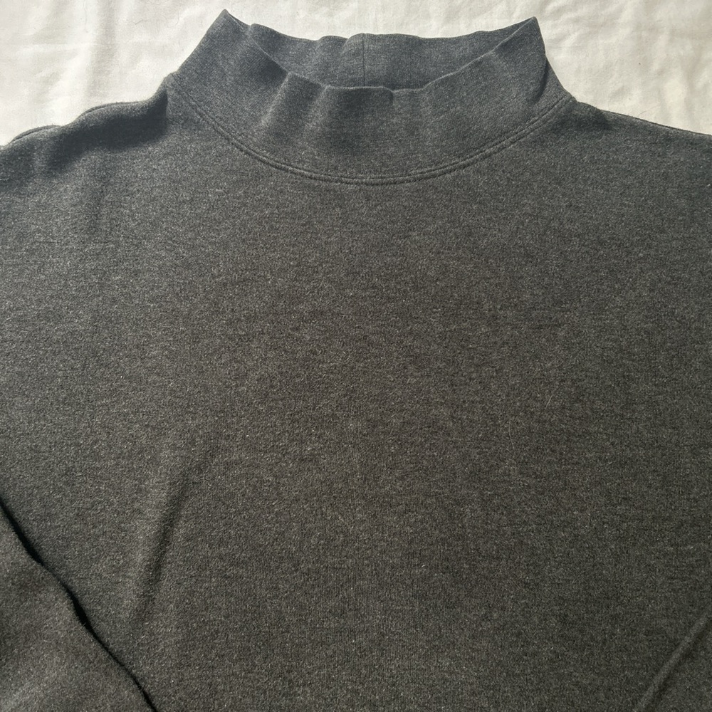 John Ashford Gray Turtleneck Sweater